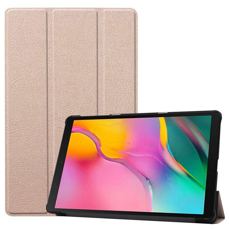 Case Samsung Galaxy TAB A 10.1 2019 SM-T510/SM-T515 #เคสฝาพับหนัง PU แบบ 3 พับ Tri-fold Stand Leather Smart Tablet