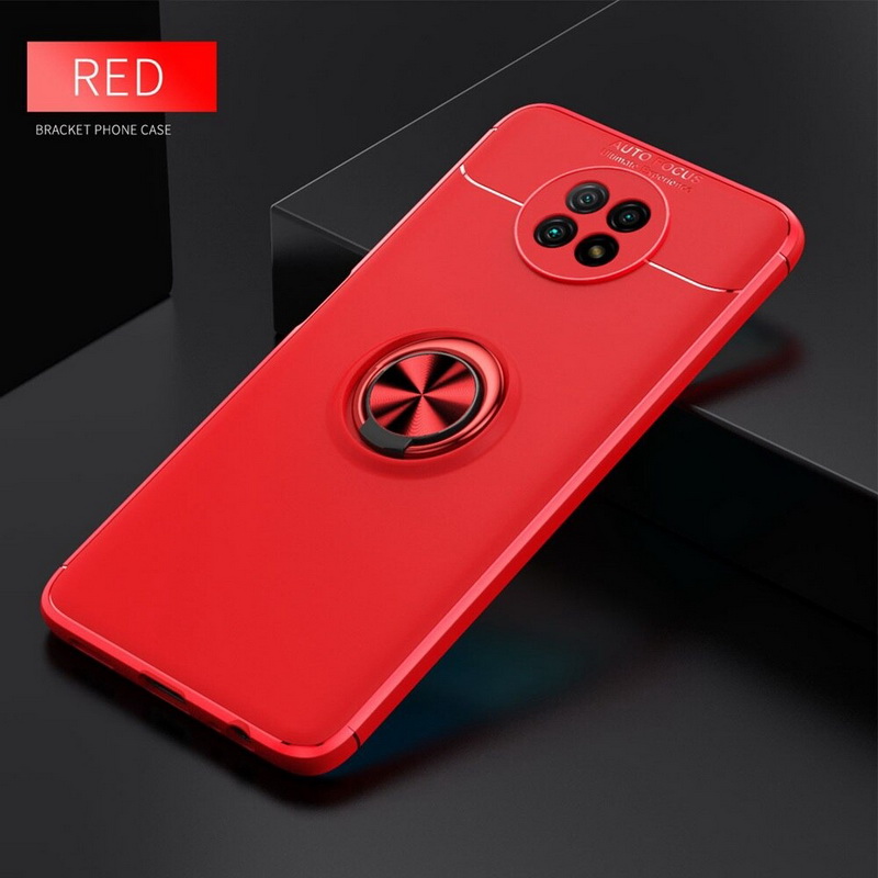 เคส Redmi Note 9T 5G #เคสฝาหลัง Soft TPU Finger Ring Kickstand (แผ่นโลหะแบบ Built-in) Soft TPU