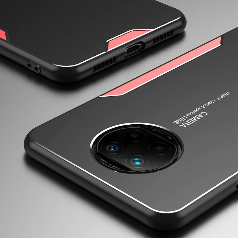 เคส Redmi Note 9T 5G #เคสฝาหลังไฮบริด Metal +TPU Shockproof metal back plate Phone Back Cover