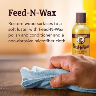 Howard _ Feed-N-Wax Wood Polish & Conditioner น้ำยาขัดเงาไม้ ปรับสภาพเนื้อไม้ แว็กซ์