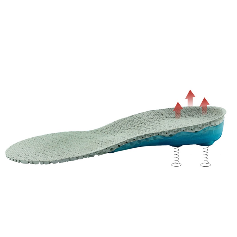 แผ่นรองพื้นรองเท้ากันกระแทก สำหรับวิ่ง Spring insole sport running (O6)