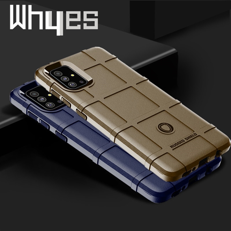 Case Samsung Galaxy A51 #เคสฝาหลัง Rugged Shield Series Soft Silicone Shock Absorption Matte กันกระแทก