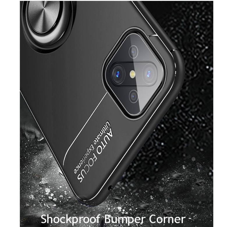 เคส OPPO Reno 4Z 5G #เคสฝาหลัง TPU Finger Ring Kickstand (แผ่นโลหะแบบ Built-in)