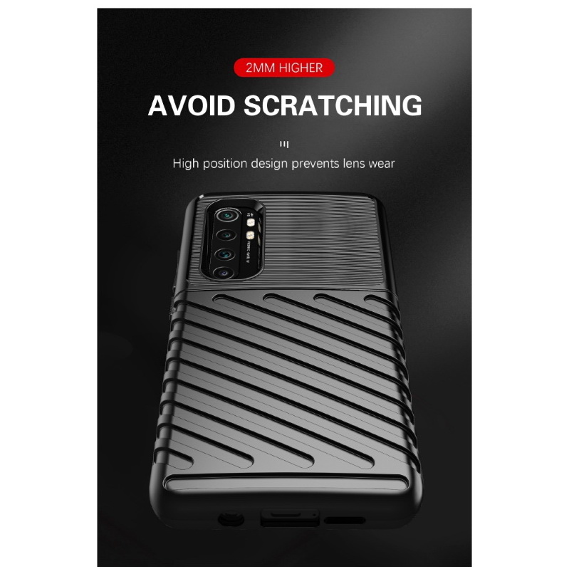 Case Xiaomi Mi Note 10 Lite #เคสฝาหลัง TPU อ่อน Thunder Series Twill Texture Soft TPU