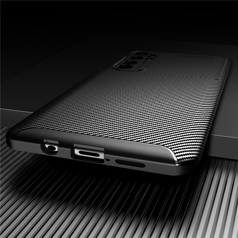 Case Xiaomi Mi Note 10 Lite #เคสฝาหลังนิ่ม Carbon Fiber Anti-drop TPU Protection