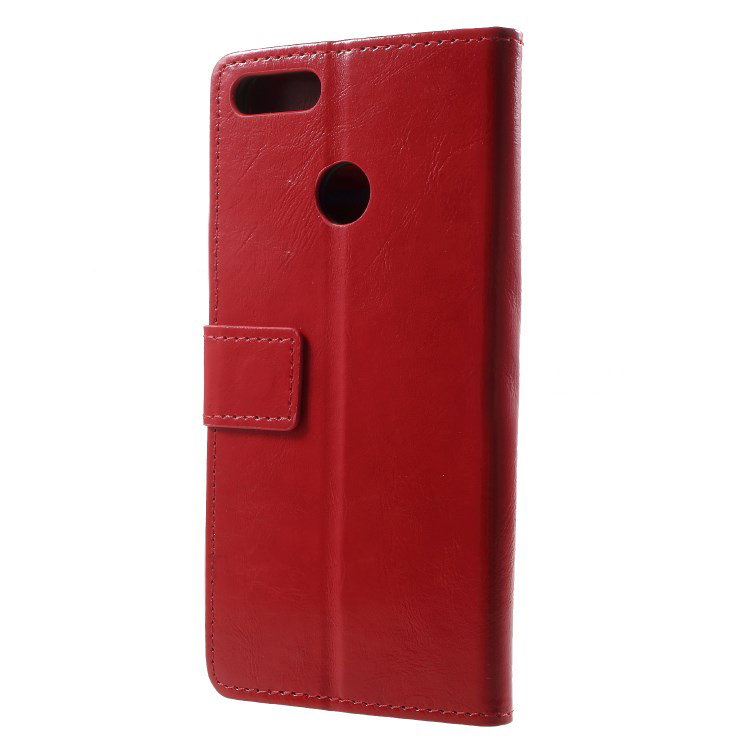 Case Huawei Y9 (2018) #เคสฝาพับแบบกระเป๋าสตางค์หนัง PU Crazy Horse Wallet