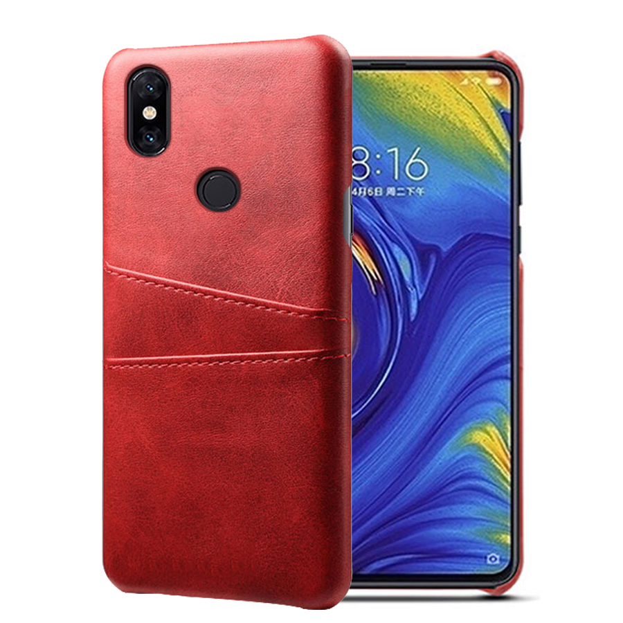 Case vivo V11 / V11 Pro #เคสฝาหลังหุ้มหนัง Double Card Slots PU Leather Coated