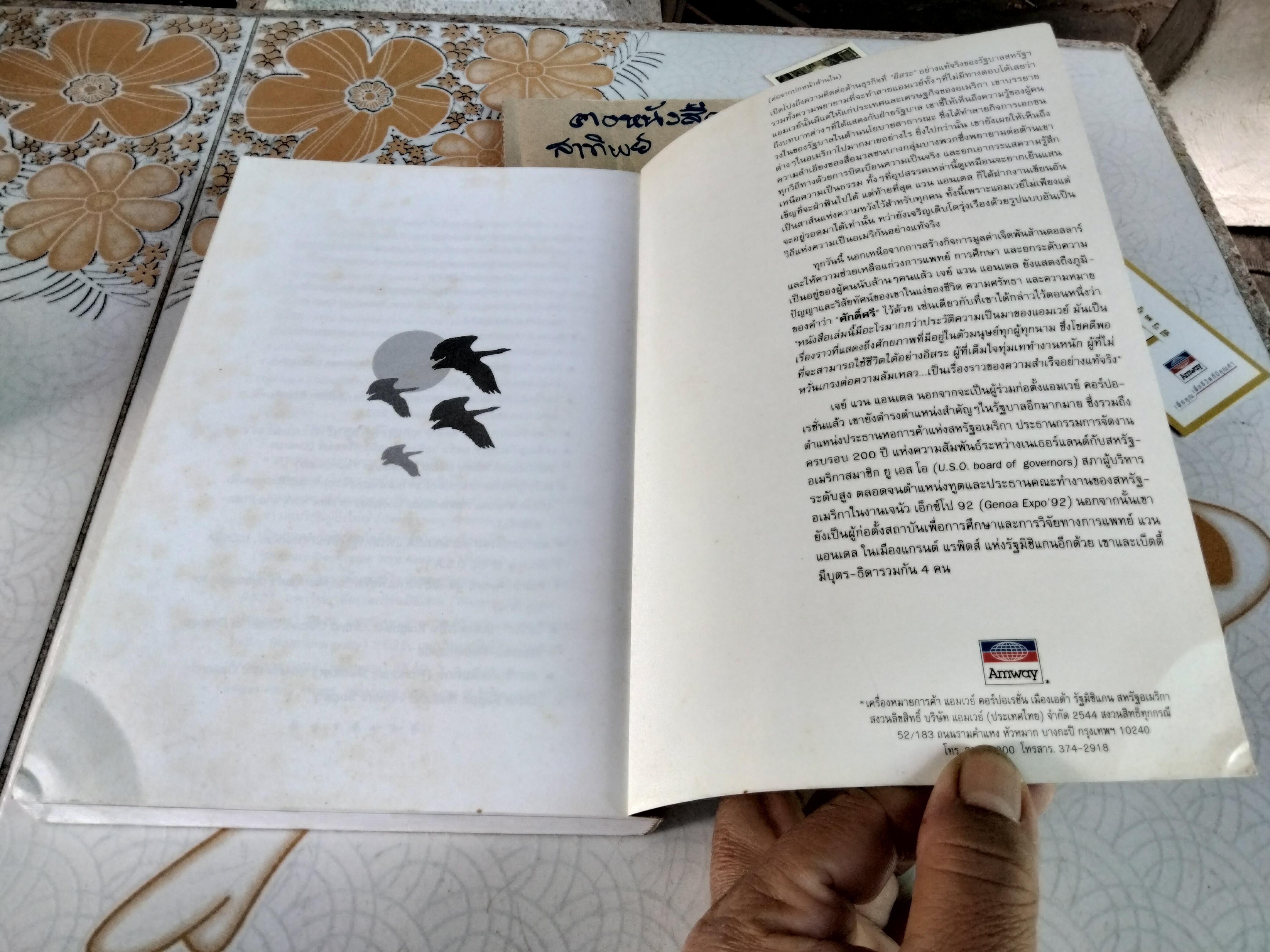 ชีวิตธุรกิจเสรี An Enterprising Life อัตชีวประวัติ เจย์ แวน แอนเดล ผู้ร่วมสถาปนา แอมเวย์ คอร์ปอเรชั่น พิมพ์ครั้งแรก 2544 **สินค้าหมด**
