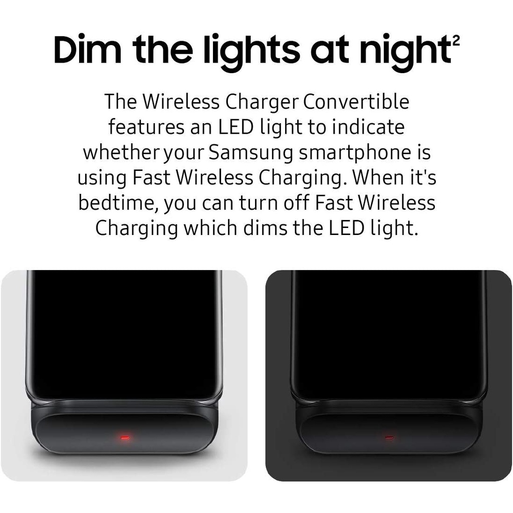 Samsung® Wireless Charger Convertible 9W Qi-Certified, Black EP-N3300 แท่นชาร์จไร้สาย ชาร์จเร็วสูงสุด 9W