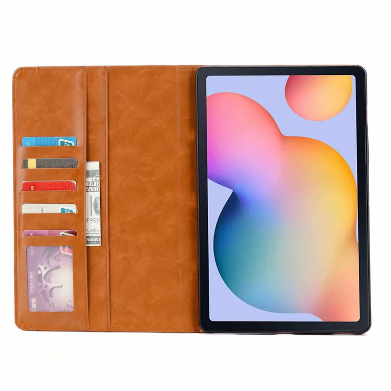 Case Samsung Galaxy Tab S6 Lite 10.4 SM-P610 SM-P615 SM-P617 #เคสฝาพับหนัง PU พับตั้งได้ PU Leather Protection Flip Case with Stand