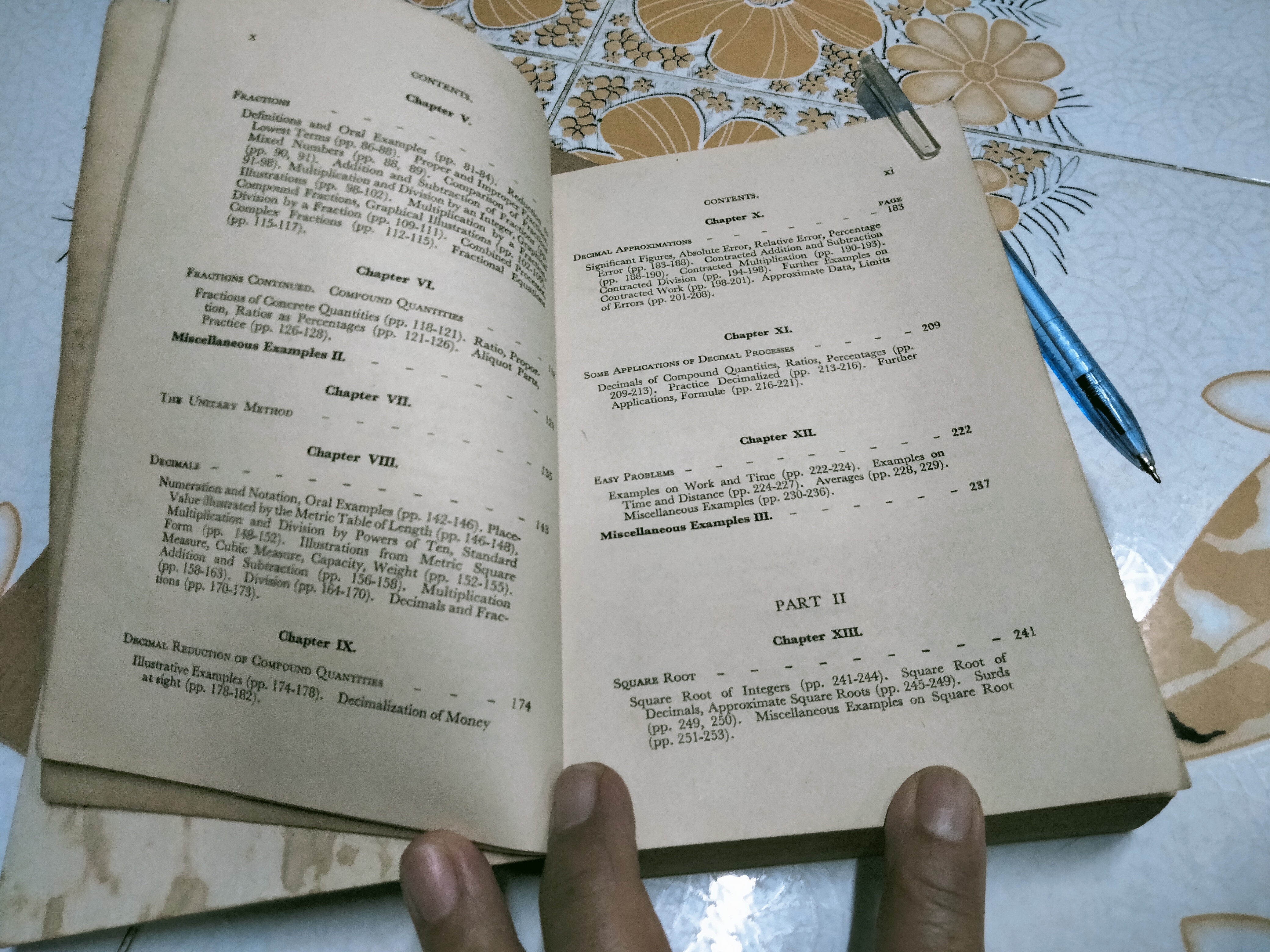 A SCHOOL ARITHMETIC FOR INDIA BY HALL AND STEVENS (with answers) ปกแข็ง **สินค้าหมด**