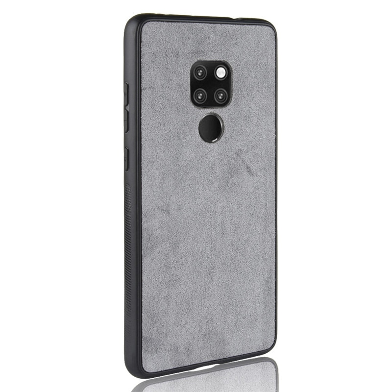 Case Huawei Mate 20 X #เคสฝาหลังพลาสติกผิวเคลือบผ้ากำมะหยี่ PC + TPU Hybrid Case
