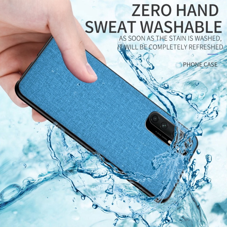 Case Xiaomi Mi Note 10 Lite #เคสฝาหลังเคลือบผิวผ้า Matte Cloth PU + PC + TPU Hybrid