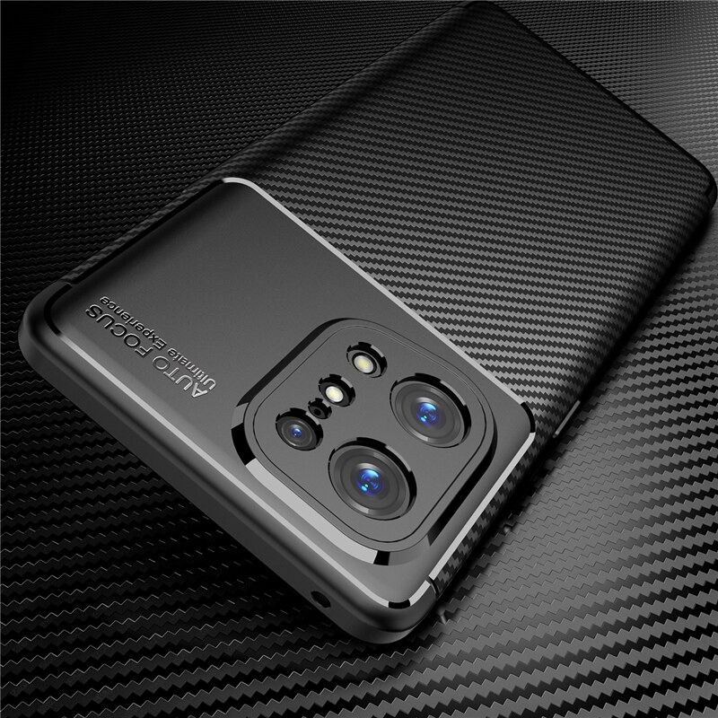 Case OPPO Find X5 Pro 5G #เคสฝาหลังนิ่ม Carbon Fiber Anti-drop TPU Protection