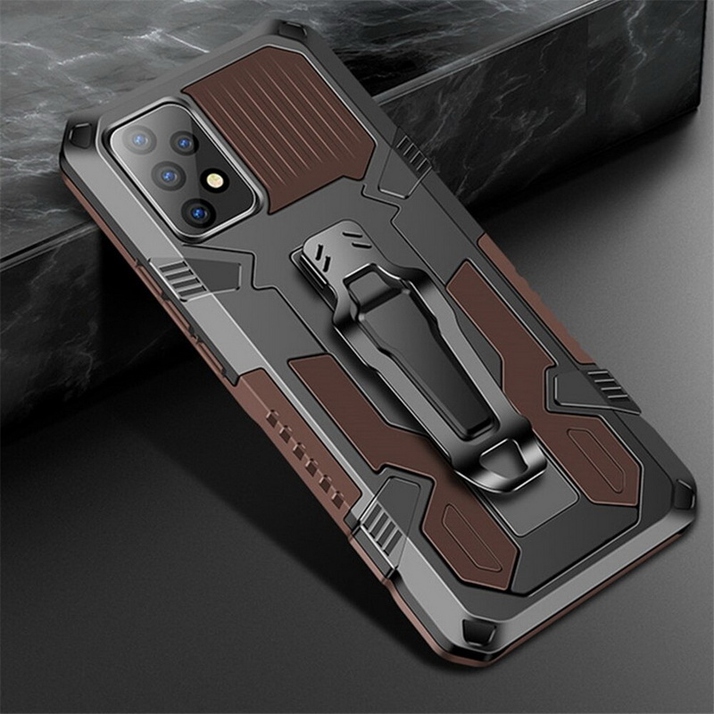 เคส Samsung Galaxy A32 4G#เคสฝาหลังกันกระแทกมีคลิบหนีบ ไฮบริด พลาสติก+TPU Heavy Duty Rugged Hybrid