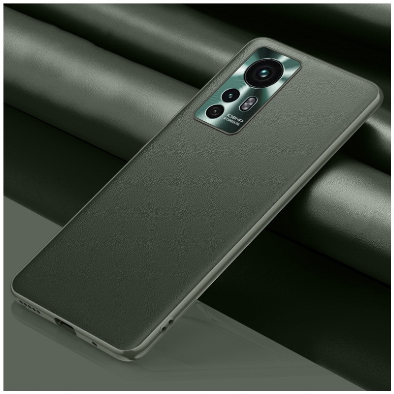 เคส Xiaomi 12#เคสแบบฝาหลัง TPU เคลือบหนัง PU มีกันเลนส์กล้อง Leather Cases Soft Matte Shockproof Protect Camera Back Cover