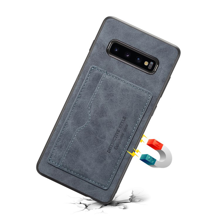 เคส Samsung Galaxy S10 #เคสฝาหลัง TPU เคลือบหนัง PU พร้อมช่องเสียบการ์ด