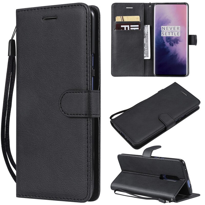 Case OnePlus 7 Pro #เคสฝาพับหนัง PU แบบกระเป๋าสตางค์ Wallet Leather Stand Case