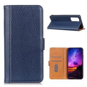 Case Xiaomi Mi 10T Pro#เคสฝาพับหนังแยกผิวลิ้นจี่ แถบปิดแม่เหล็ก
