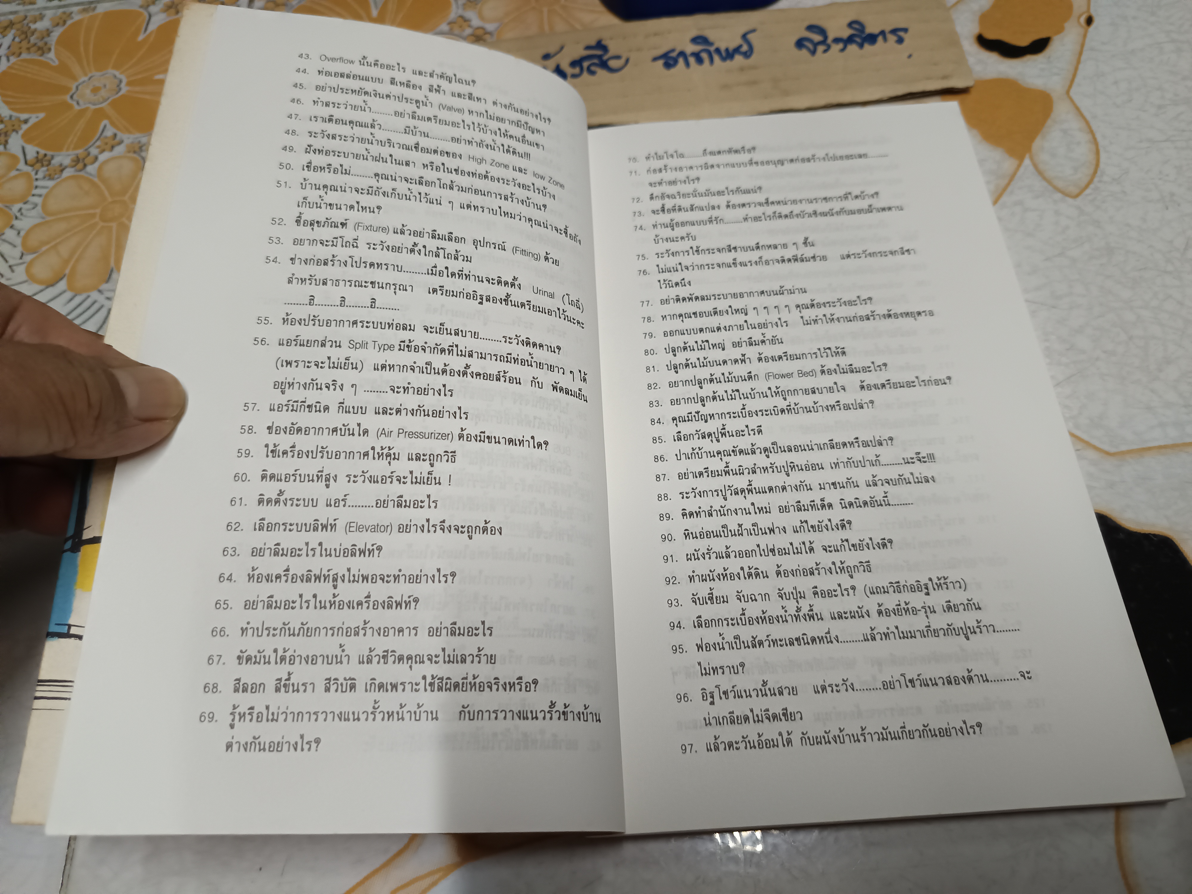 ร้อยพันปัญหาในงานก่อสร้าง เล่ม 1 ( 175 หน้า)