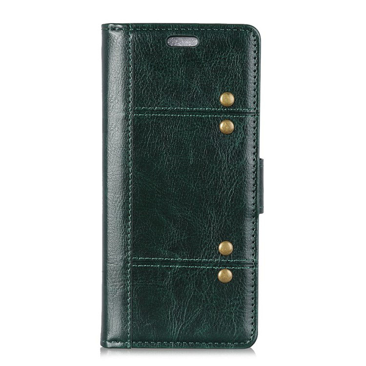 Case Nokia 8.1 / X7 #เคสฝาพับหนัง PU ผิวหนังม้า Rivet Decor Crazy Horse Texture เคสคุณภาพดีราคาถูก