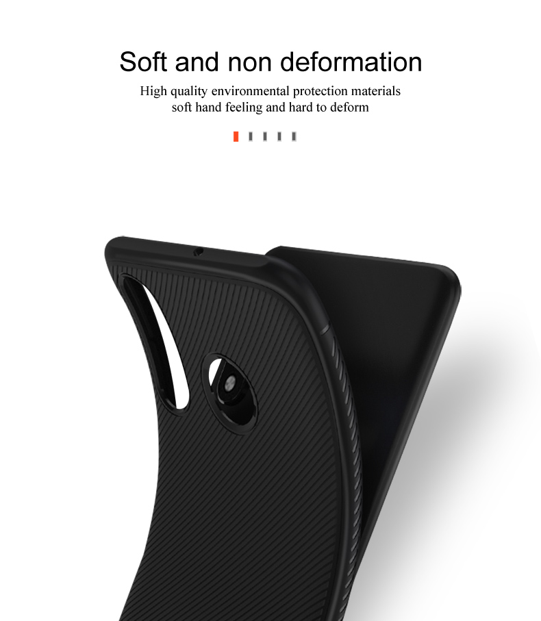 Case Huawei P30 Lite #(พร้อมส่ง) เคสฝาหลัง TPU นิ่ม Twill Texture Soft Silicone Back Case Cover สีดำ