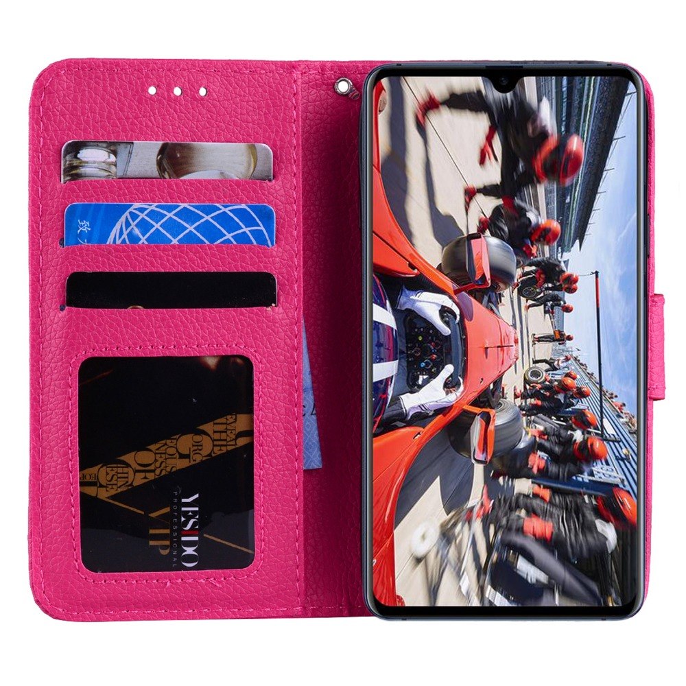 Case Huawei Mate 20 X #เคสฝาพับหนัง PU ผิวลิ้นจี่แบบกระเป๋าสตางค์ Litchi Skin Wallet Leather