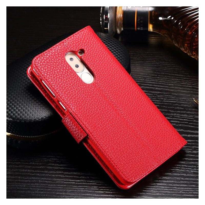 เคส Huawei GR5 2017 เคสหนังผิวลิ้นจี่ฝาพับ Splicing Litchi Grain Leather Case