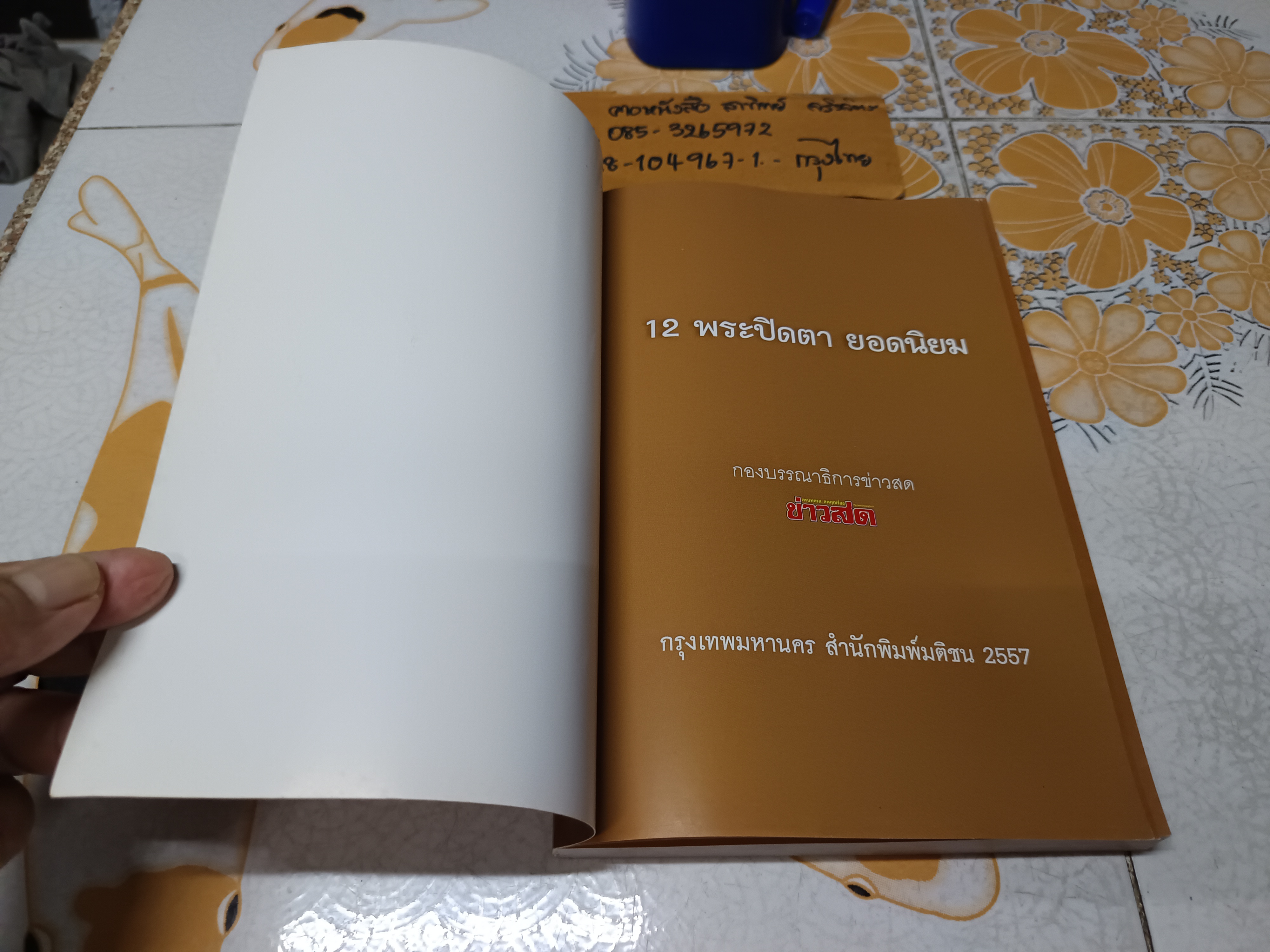12 พระปิดตายอดนิยม โดย พยัพ คำพันธุ์ - ฐาปกรณ์ ดิษยนันทน์ พิมพ์ครั้งแรก พ.ศ 2557 **สินค้าหมด**
