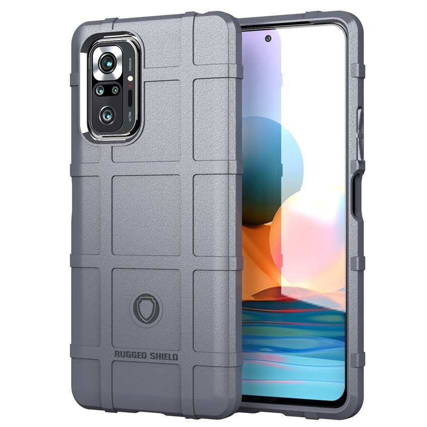 เคส Redmi Note 10 Pro #เคสฝาหลัง Rugged Shield Series Soft Silicone Shock Absorption Matte กันกระแทก