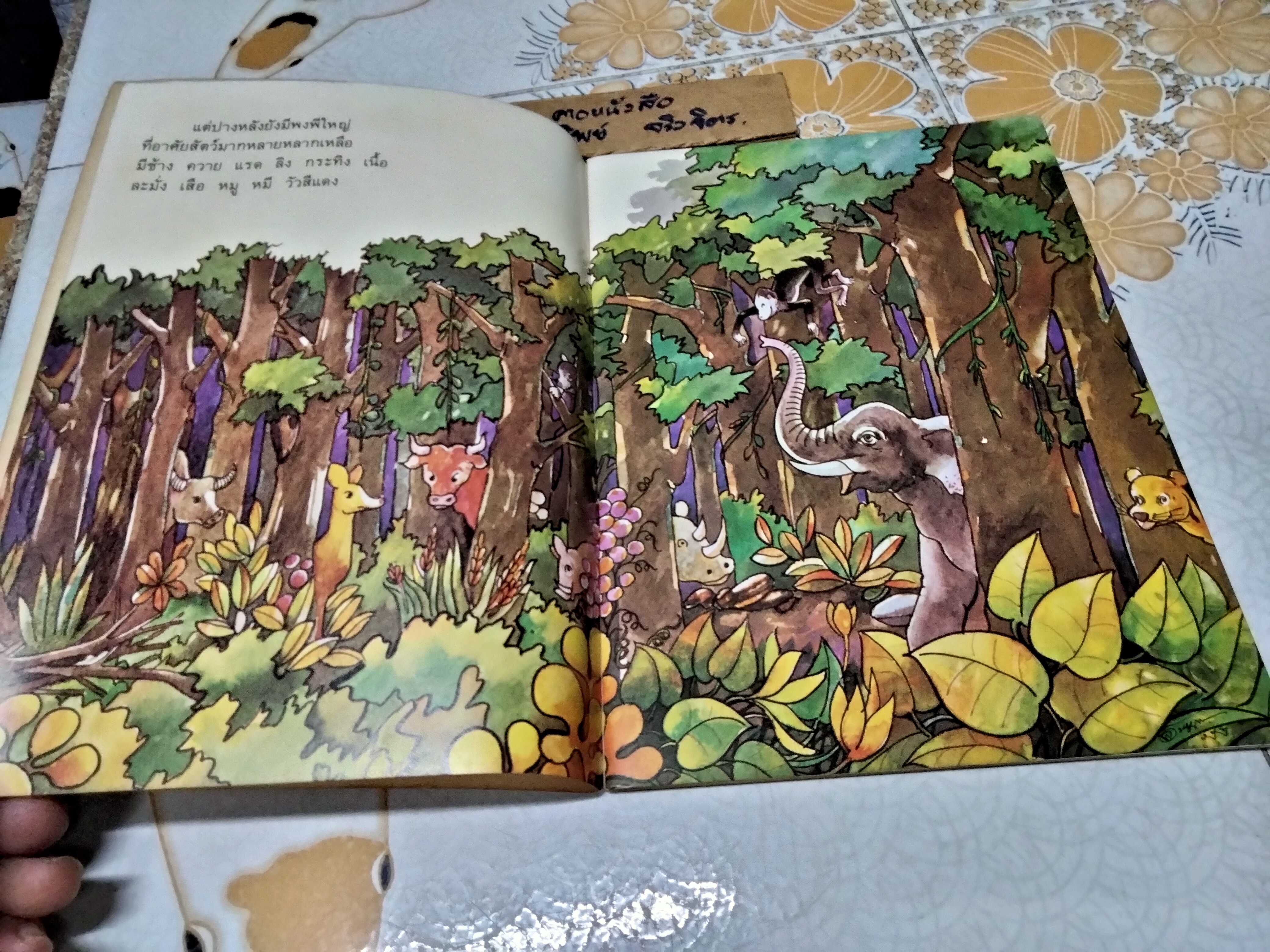 พญาช้างผจญภัย ม.ล.มณีรัตน์ บุนนาค เรื่อง พิทยา เจริญสุข ภาพ. พิมพ์ครั้งแรก พ.ศ 2524