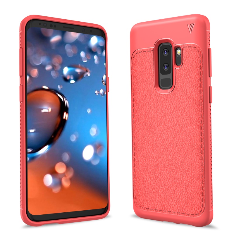 Case Samsung Galaxy S9+ G965 IVSO Gentry Series #เคสฝาหลัง TPU เคลือบหนัง PU คุณภาพดี