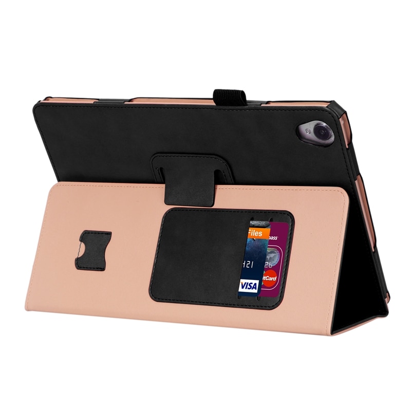 Case Huawei MediaPad M6 10.8 นิ้ว #เคสฝาพับหนัง PU มีที่สวมนิ้ว Card Holder Stand PU Leather Smart Case