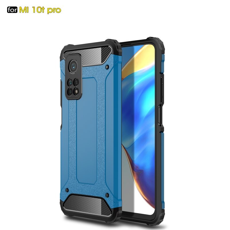 เคส Xiaomi Mi 10T #เคสฝาหลังเกราะป้องกัน ไฮบริด พลาสติก+TPU Heavy Duty Rugged Hybrid