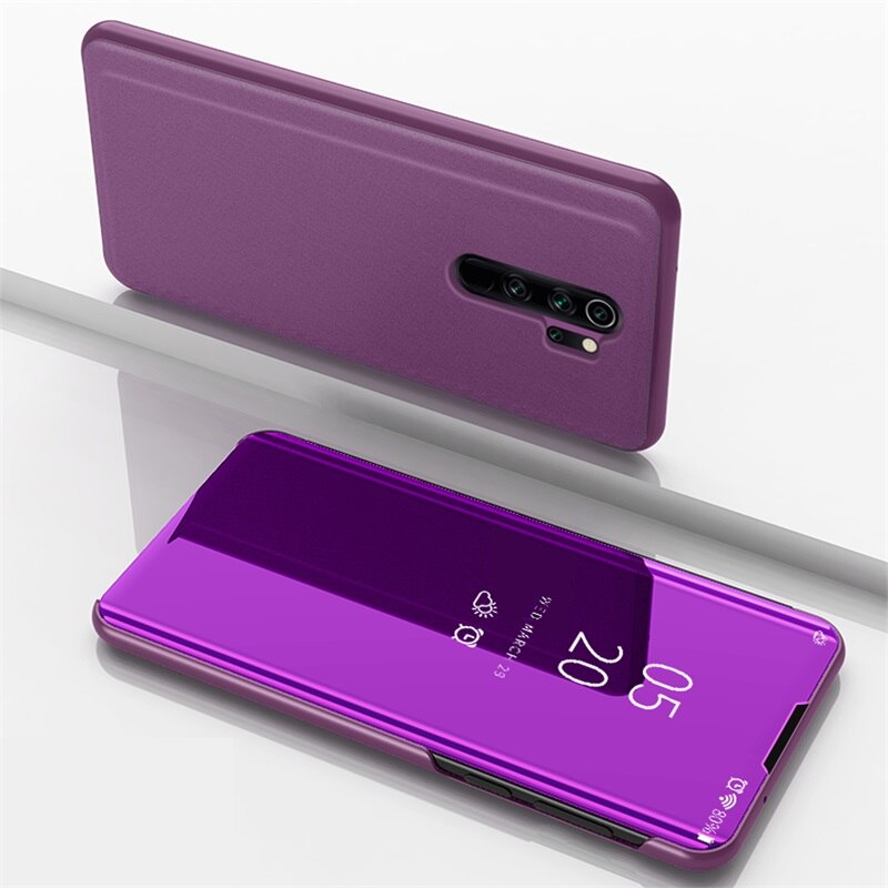 Case OPPO A9 (2020) / A5 (2020) #เคสฝาพับปกโปร่งแสงผิวเงา Electroplating Mirror Surface Window View ( สินค้าพร้อมส่ง)