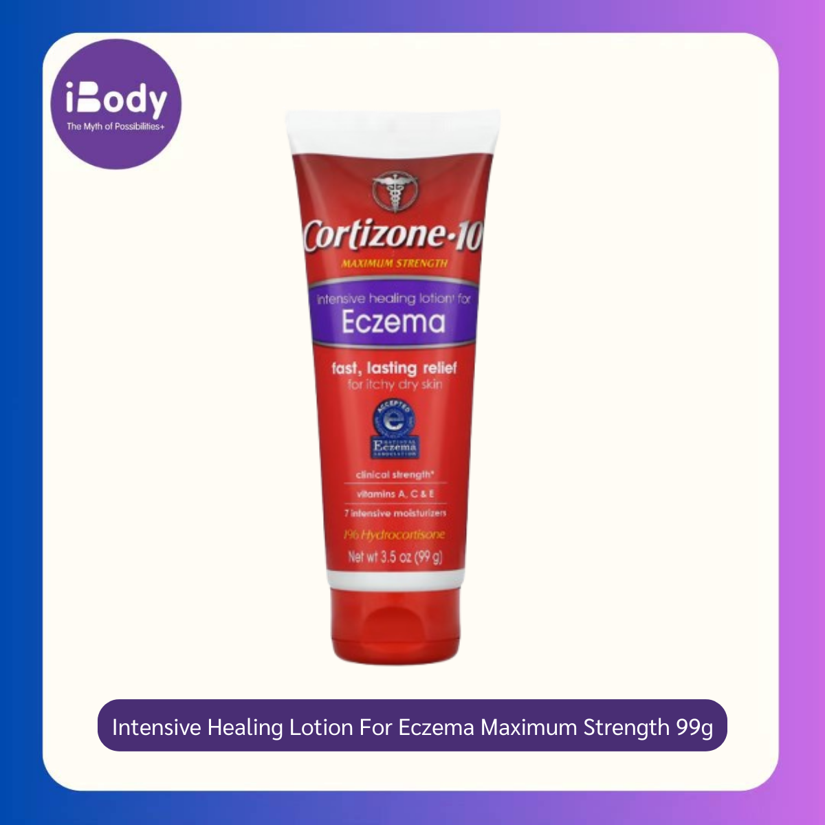 80% Sale!!!EXP.05-06/2025 (Cortizone 10 ®) Intensive Healing Lotion For Eczema Maximum Strength 99 g โลชั่นลดคัน กลาก เกลื้อน สำหรับผิวแห้ง