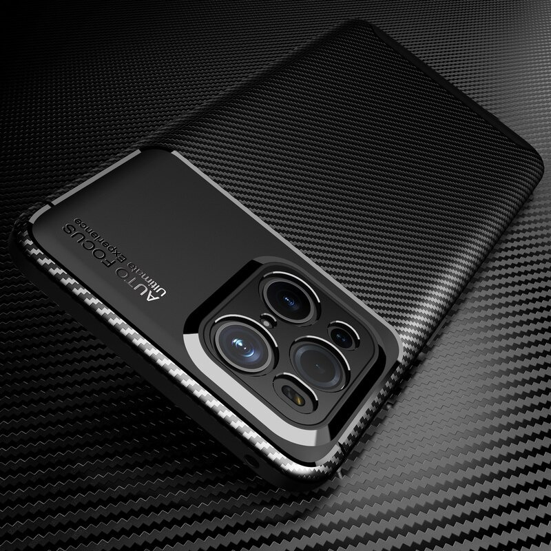 Case OPPO Find X3 Pro #เคสฝาหลังนิ่ม Carbon Fiber Anti-drop TPU Protection