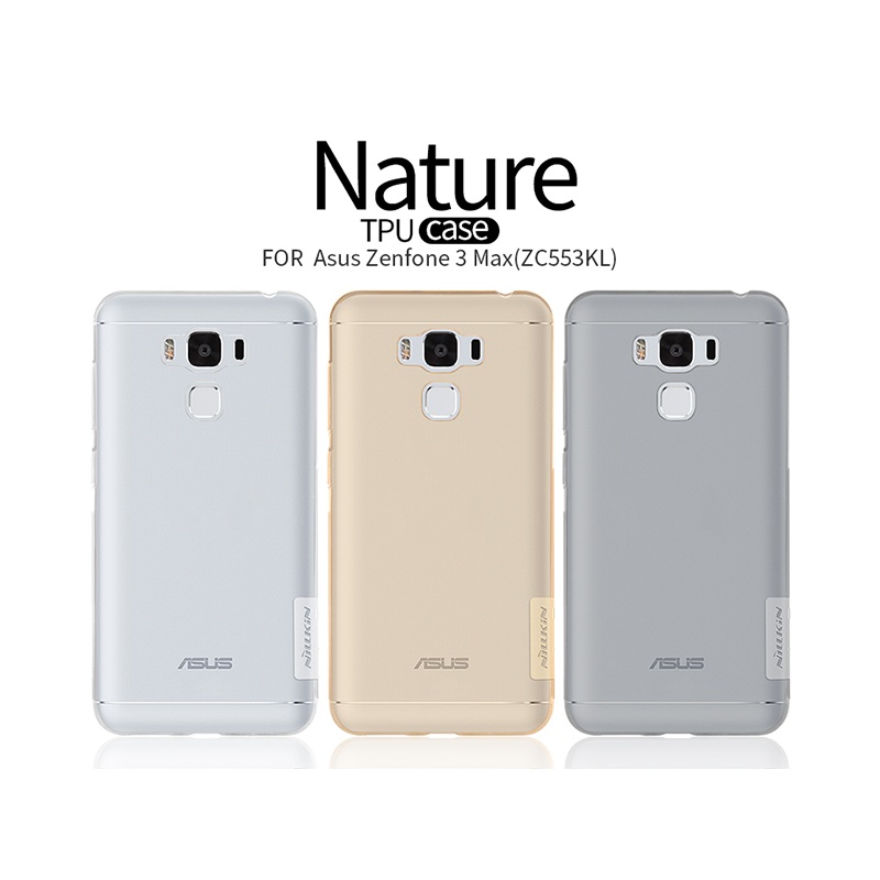 Case Asus Zenfone 3 Max ZC553KL #เคสฝาหลัง TPU นิ่มสีโปร่งใส NILLKIN Nature TPU Phone Case หนา 0.6 mm