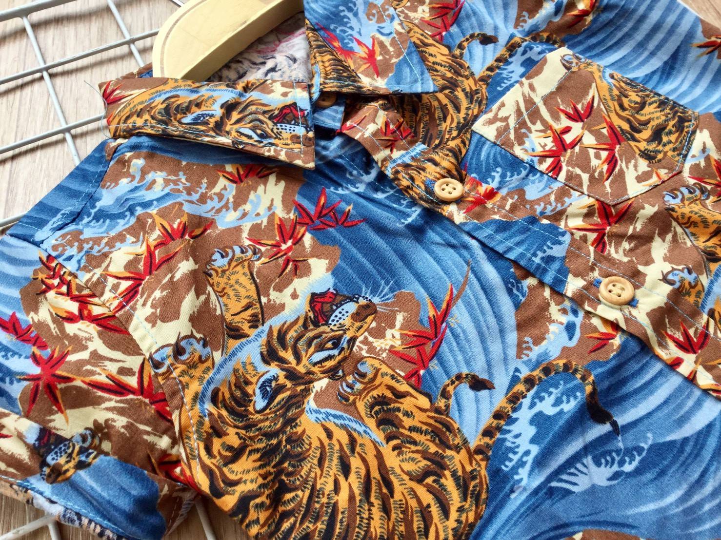 เสื้อเชิ้ตเด็ก สไตล์วินเทจ