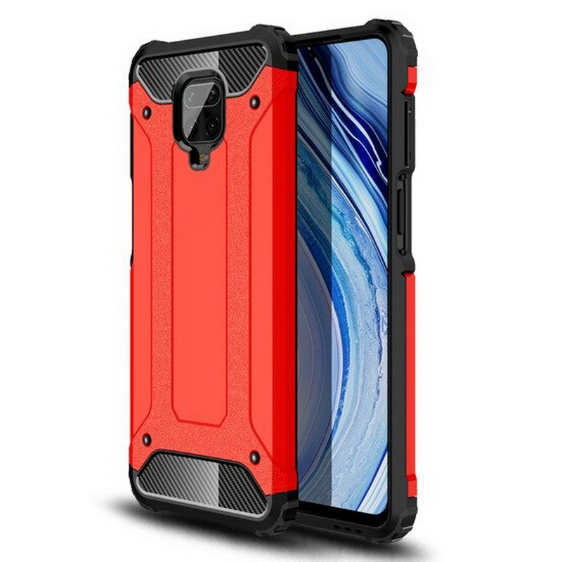 เคส Redmi Note 9 Pro/Redmi Note 9S #เคสฝาหลังเกราะป้องกัน ไฮบริด พลาสติก+TPU Heavy Duty Rugged Hybrid