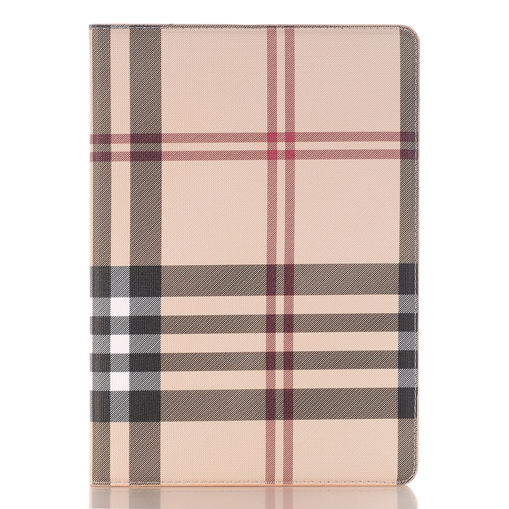 Case Huawei MediaPad T5 10 #เคสฝาพับหนัง PU พิมพ์รูปแบบผ้าลายสก็อต สวยงามทันสมัย