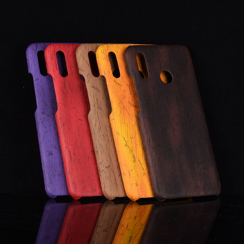 เคส Huawei nova 3i #เคสฝาหลังพลาสติกแข็งเคลือบผิวลายไม้สีสันสดใส Wood Texture PU Leather Coated