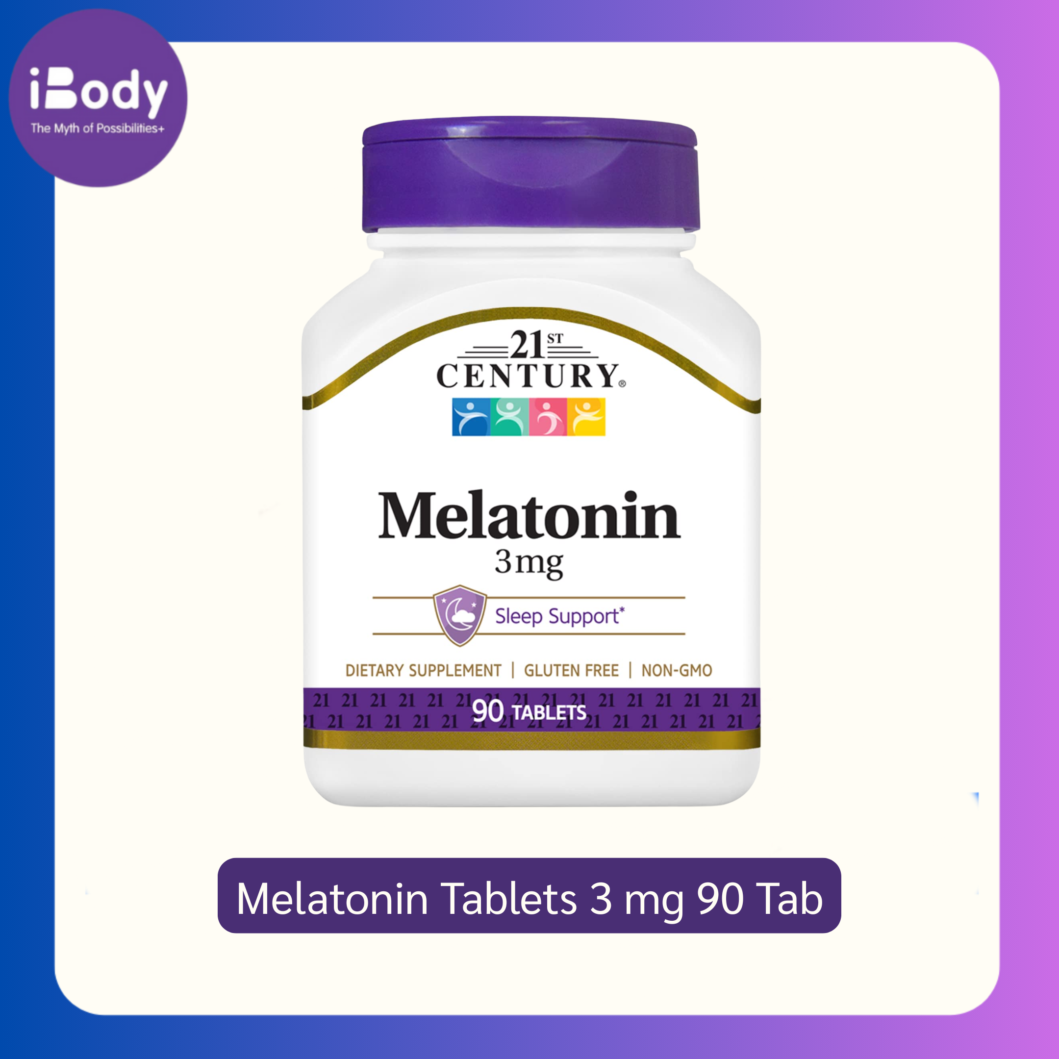 21st Century® Melatonin Tablets Sleep Healthเมลาโทนิน นอนหลับ หลับเร็ว หลับลึก หลับสบาย