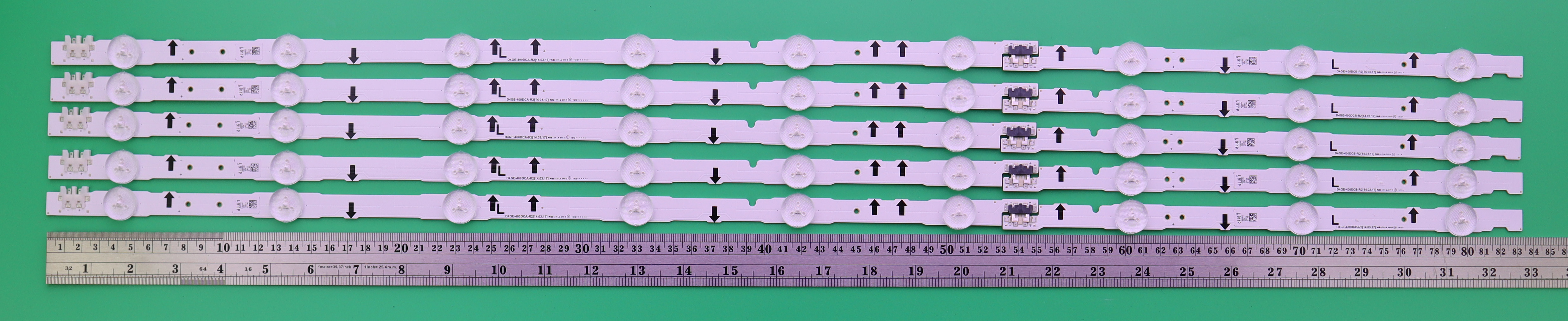 LED BACKLIGHT SAMSUNG 40H5 J/ UA40H5501TK UA40H5100AKXXT UA40H5500AKXXT UA40H5141AKXXT UA40H6300AKXXT UA40H6340AKXXT UA40H6400AKXXT UA40J5100AK HG40AC670CTXXT HG40AC695DKXXT HG40AD670CKXXT HG40AD690DKXX UA40J6200 40J5500 (3+6) LED X 5