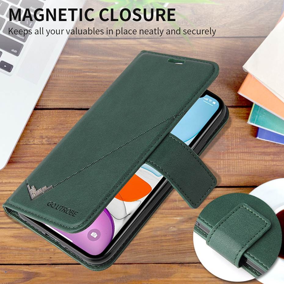 Case iPhone 13 Pro Max #เคสฝาพับแบบกระเป๋าสตางค์หนัง PU มีช่องเก็บบัตร