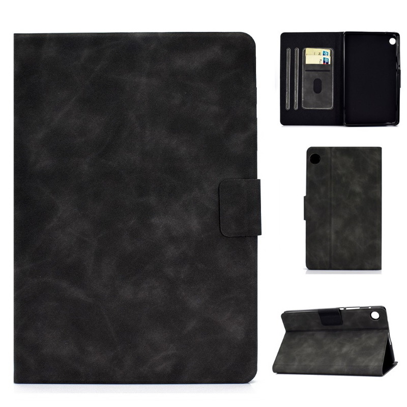 Case Huawei MatePad T8 8.0 #เคสฝาพับหนัง PU มีช่องใส่บัตร Solid Color Shockproof Leather Flip Case Cover
