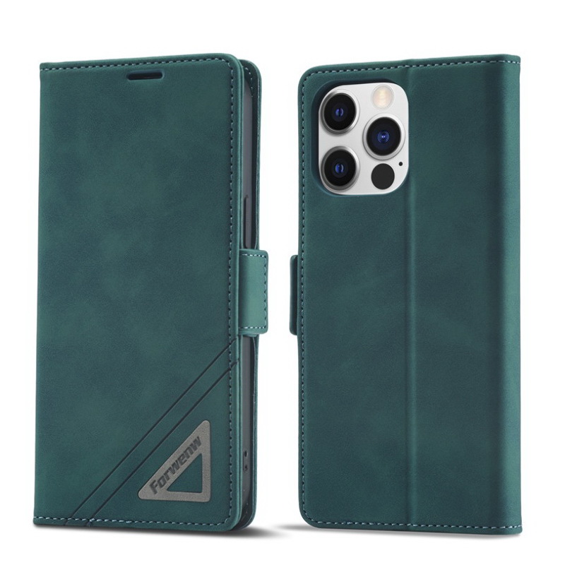 เคส iPhone 14 Pro #เคสฝาพับหนัง PU สไตล์กระเป๋าสตางค์พร้อมช่องใส่การ์ด Luxury Flip Stand Card Phone Leather Wallet