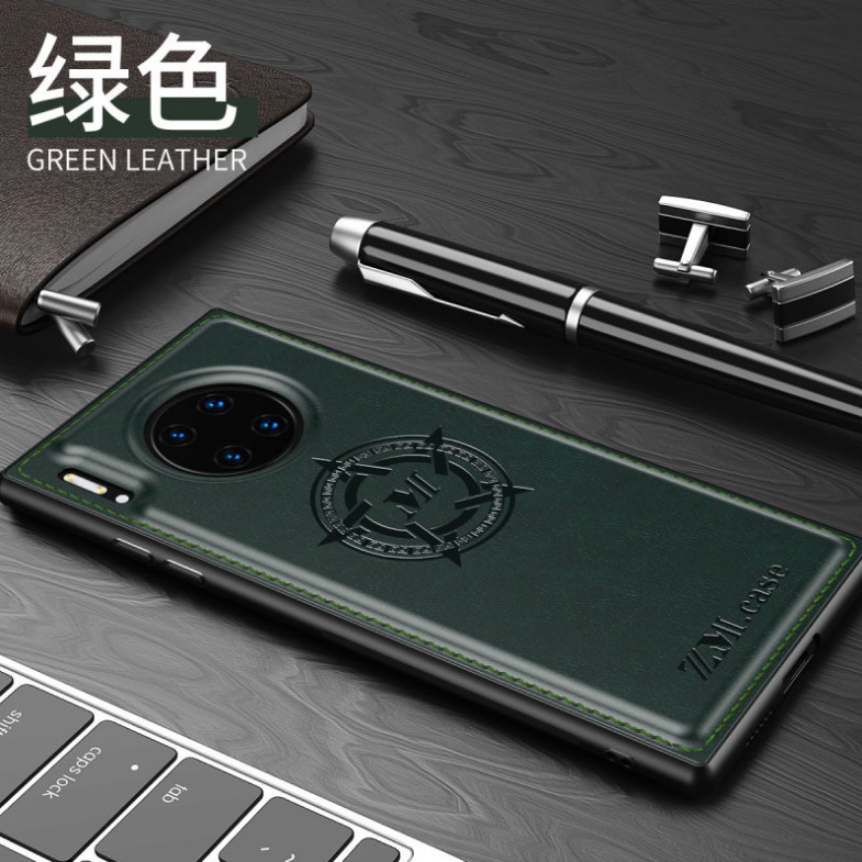เคส Huawei Mate 30 Pro #เคสฝาหลัง TPU เคลือบหนัง PU Crazy Horse Leather Coated PC + TPU Hybrid