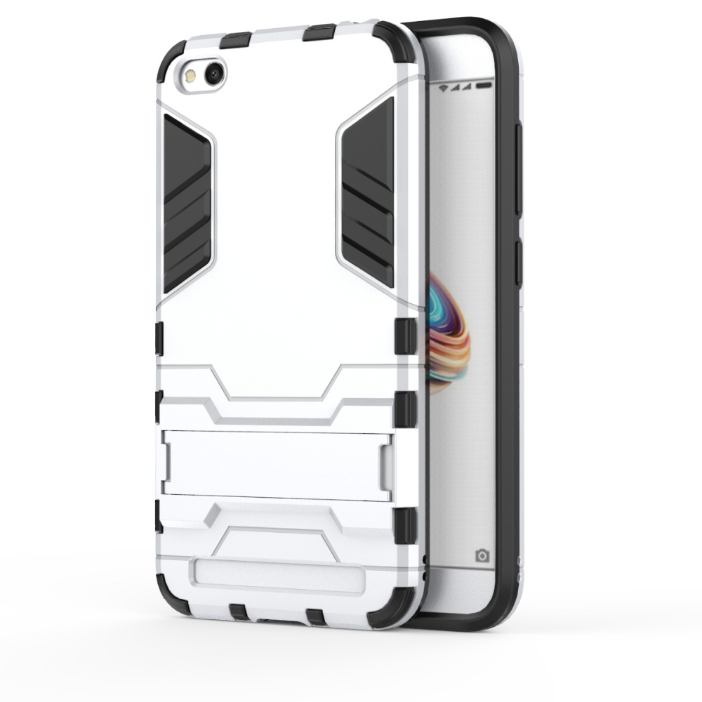 Case Xiaomi Redmi 5A #เคสฝาหลัง Cool Guard ไฮบริด พลาสติก+TPU มีขาตั้งในตัว