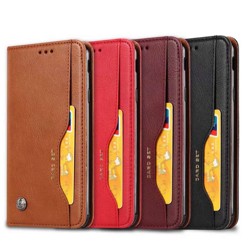 Case Samsung Galaxy J4+#เคสฝาพับแบบกระเป๋าสตางค์หนัง PU มีช่องเสียบบัตรคุณภาพดี